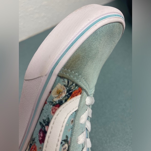 Vans Old Skool Comfort Cushion Floral Sneakers  6 Blue Floral - Picture 15 of 16